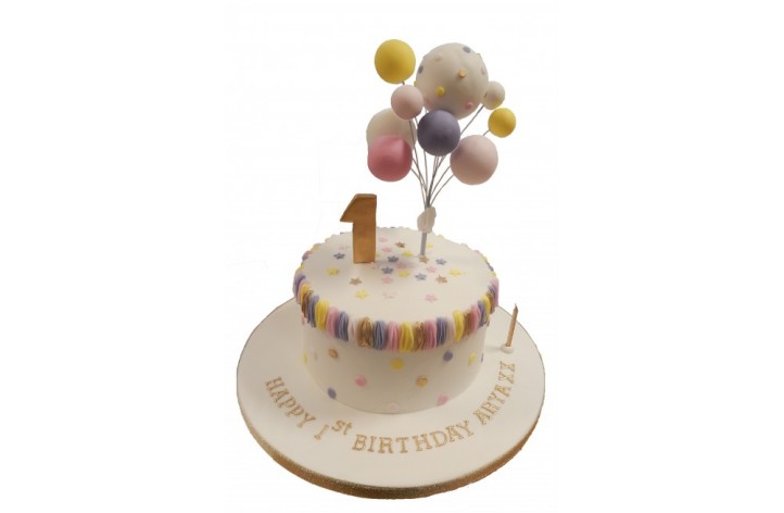 Sugar Balloons & Number Cake
